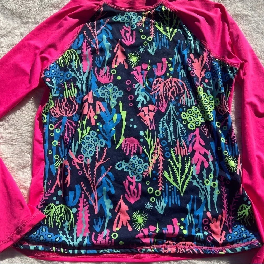 Lands’ End Long Sleeve Rash Gaurd and Swim Bottoms XL